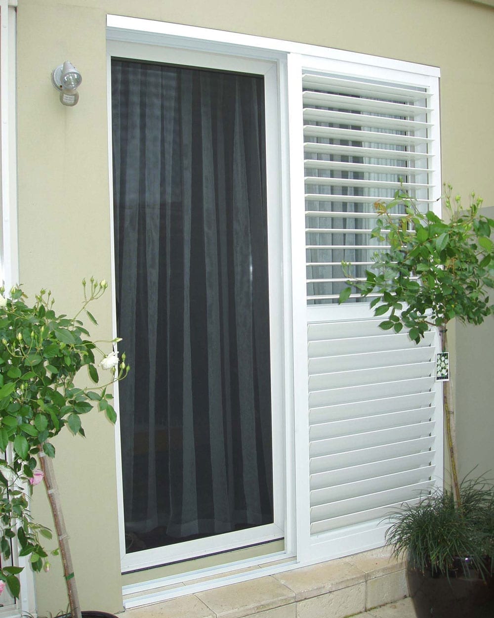 Sliding Outdoor Plantation Shutters