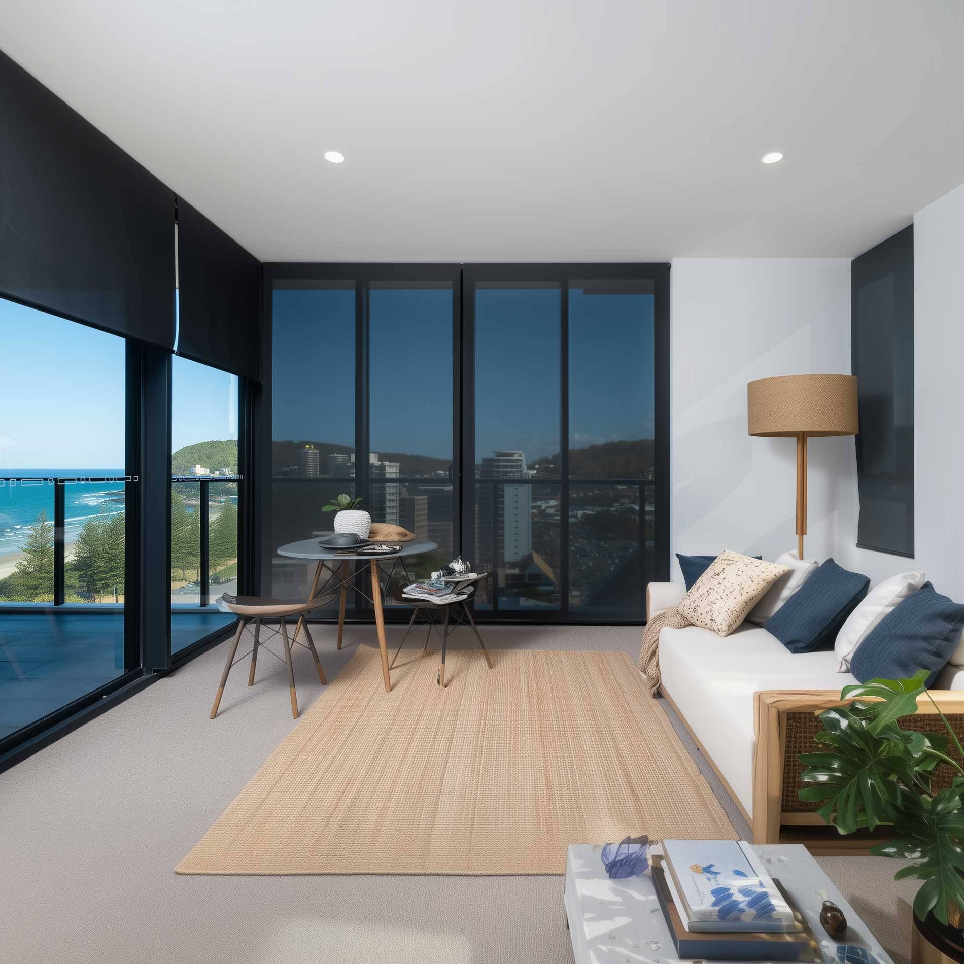 Burleigh Heads Sunscreen Roller Blinds