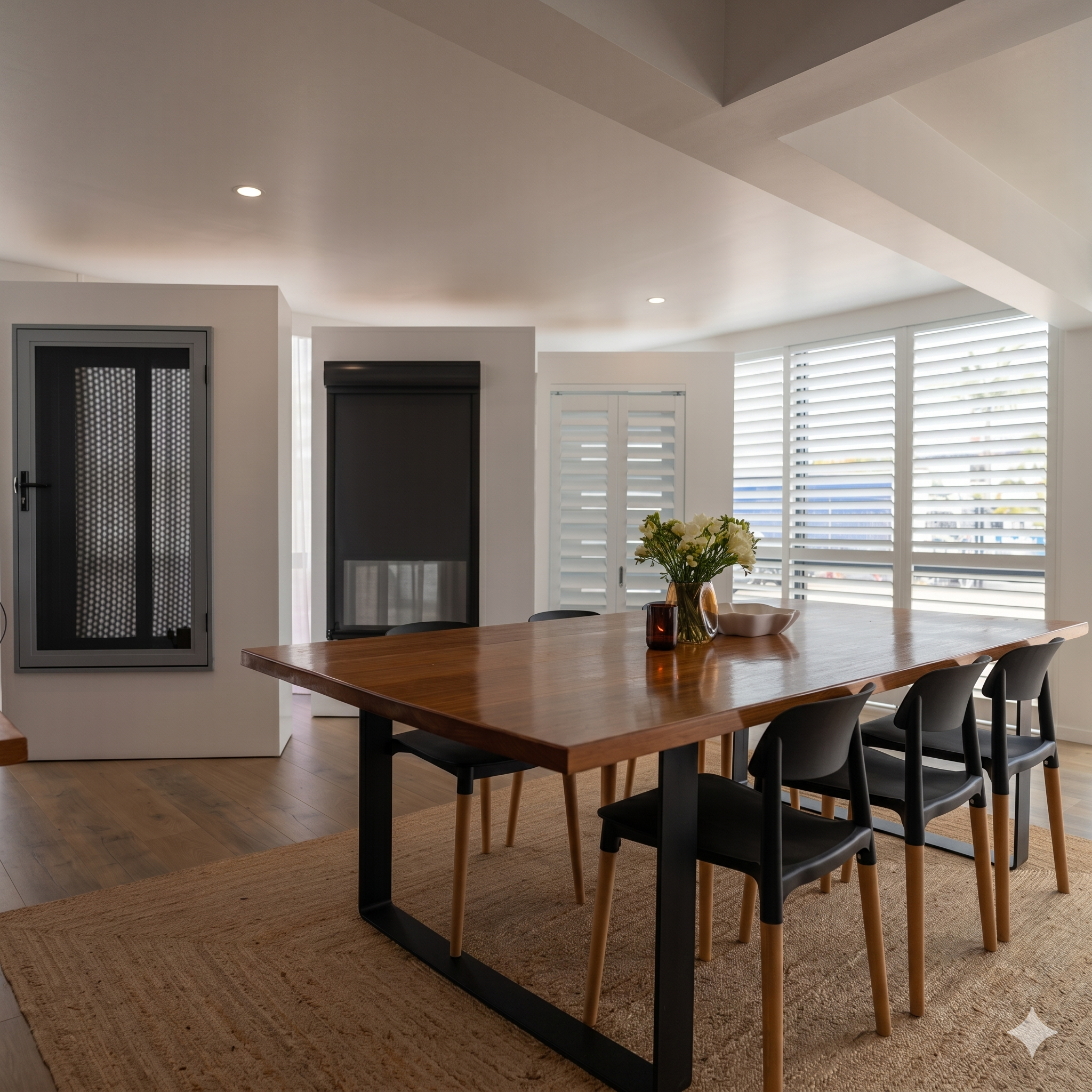 Gold Coast Blinds and Shutters showroom with shutters and blinds